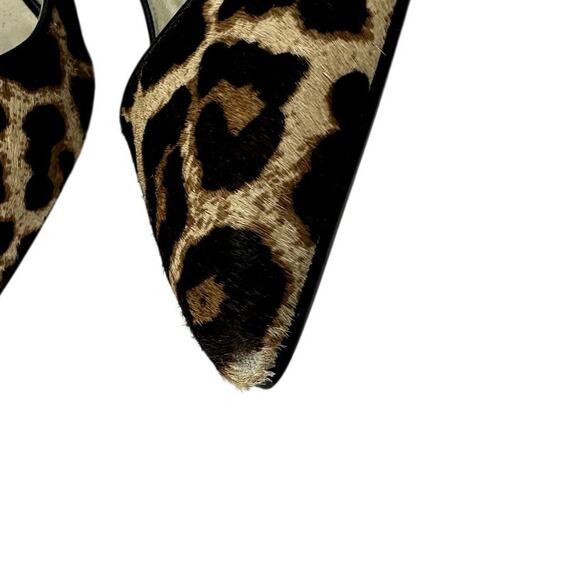 Michael Kors Leopard Pointed Toe Kitten Heels - Picture 4 of 6